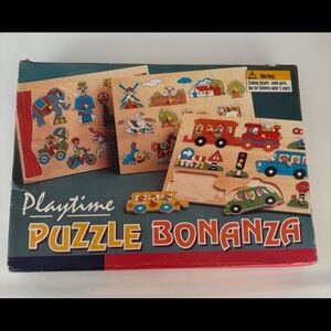 Puzzle Bonanza - Multicolor Wooden Puzzle Set